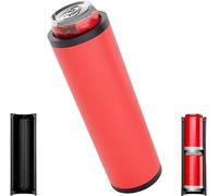Double support de canette tactique pour recharge, double support de canette tactique, manchon isotherme à remplissage rapide pour canettes de boisson de 340,2 g, pour hayon, fêtes et cadeau (rouge)