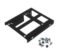Double Support De Montage De Disque Dur En Métal Noir, De 2.5 À 3.5 Pouces, 2x2.5 Pouces À 3.5 Pouces, Pour Hdd/Ssd, Caddie Avec Vis 96ba