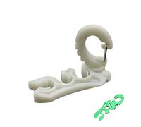 Double support de tuyau de plongée avec boucle à crochet Lumineusement Scubas Support de tuyaux de plongée Clip pour accessoires de plongée avec tuba Double BCD Clip de tuyau avec boucle à mousqueton