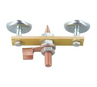Double support magnétique de soudage pour support au sol, offrant une fixation sûre et stable sur des surfaces métalliques plates ou incurvées et des poteaux métalliques (avec anneau en caoutchouc)