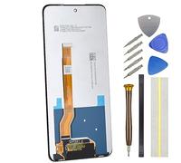 Double Sure Complete Screen for Realme C55 RMX3710 LCD Display Touch Digitizer Screen Replacement Part Include Tool Kit and Adhesive Black 6.72"