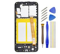 Double Sure Full LCD Display Touch Digitizer Screen Replacement for Samsung Galaxy A20e SM-A202F with Screen Frame Black 5.8"