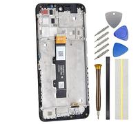 Double Sure LCD Screen for Motorola Moto E32s Full Display Touch Digitizer Screen Replacement with Screen Frame Black 6.5"