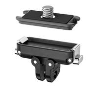 Double système de verrouillage rapide à changement rapide de 8 kg, compatible avec accessoires d'appareil photo, trépieds, adaptateur de couvercle supérieur pour caméras d'action