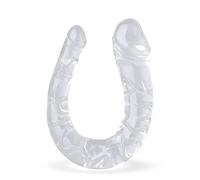 Double Tete Gode Gode Anal Géant,Plug Anal Transparent Butt Plug Pour Lesbiennes,Double Gode Anal Flexible Jouets Sexuels Pour Femmes Hommes Couples Sex Toys Extreme (XXL)