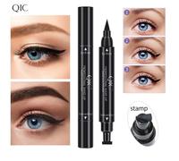 Double tête joint eyeliner séchage rapide noir eye-liner timbre imperméable longue durée maquillage liquide crayon cosmétique