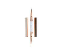 - Double Tête Vernis Gel Nail Art Line Brosse 7mm/10mm - 19,4cm Blanc, Rose Or