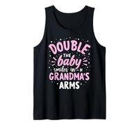 Double The Baby Smiles in Grandma's Arms Twin Grandma Débardeur