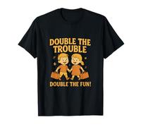 Double The Trouble Double The Fun Adventure Entre frères et sœurs T-Shirt