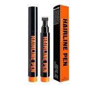 Double Tip Beard Filler Pen, 11.3x1.6cm Hairline and Beard Dye Pencil for Quick Coverage, Precision Eyebrow and Mustache Tool, Portable Grooming Makeup Pen for Daily Use Home Office Travel