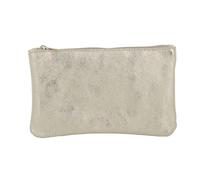 Double Tree Pochette Femme Cuir Irisé Multi-fonctionnelle - Trousse de Rangement Voyage Coméstique Scolaire pour Sac à Main - Souple Léger - Doré