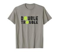 Double Trouble - Double Joueurs - T-shirt de tennis amusant T-Shirt