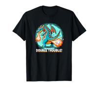 Double Trouble - Tableau de Dragon de péter - Dragon drôle T-Shirt
