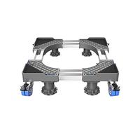 Double Tube CuisinièRe Base avec 4 Roues et Frein à Pied Meubles Lave-Vaisselles Support Lourd Forte Chariot De Plantes RéGlable 59-78cm Socle Lave Linge Seche Linge Charge 500 Kg