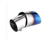 Double Tuyau D'Échappement Pour A4 B8 A4L Q5 2007-2014 2 Pièces Embouts D'échappement Chromés Acier Inoxydable Silencieux Arrière(Eu-blue Bent)