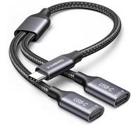 Double USB C et doubleur Type C mâle vers femelle pour la charge Câble USBC charging répartiteur USB C en Y avec transfert