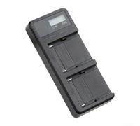 Double USB pour chargeur de batterie avec écran LCD pour Sony série -F, adaptateur ABS à charge rapide pour photographie, vidéographie, voyage