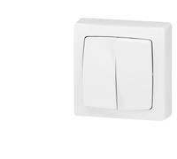Legrand Interrupteur double va-et-vient ASL 086020 – 10 A 250 V – Appareillage saillie – Blanc