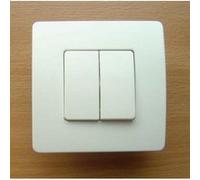 Double va et vient bornes auto Blanc blanc G