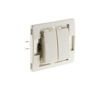 Zenitech Double va-et-vient Venus – bornes auto composable – Blanc