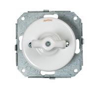 Double va-et-vient Fontini Garby Porcelaine blanche manette blanche