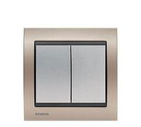 Double va-et-vient Silver Delta Iris + Plaque Métal Champagne-SIEMENS