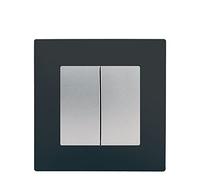 Double Va et Vient Silver Delta Viva + Plaque Anthracite