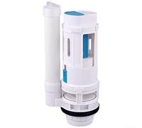 Double vanne de vidange pour toilettes séparées en plastique ABS conçue pour s'adapter aux ouvertures de vidange de 15,2 à 7,5 cm (fente 21 cm)