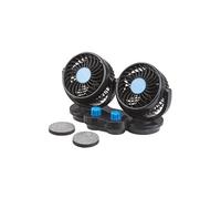 Lescars Ventilateur double pour voiture VT-60.car 12 V 2 niveaux de vitesse