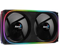 Double Ventilateur de boitier Aerocool Astro 24 RGB 24x12cm (Noir)