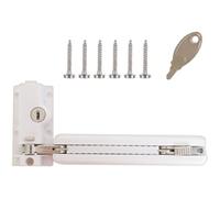 Double verrouillage de porte coulissante en verre avec pied à clé, design à l'épreuve des enfants, ensemble en aluminium pour patios de sécurité à double verrouillage