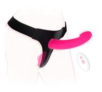 Double Vibromasseur 10 Modes 7.5in WP Silicone Ultra-Soft Noir Texturé Strapless pour Solo et Couples