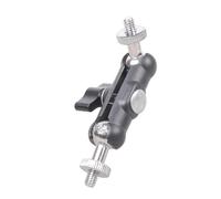 Double vis 1/4 Support universel réglable avec support à rotule à 360 degrés pour écran moniteur vélo support de téléphone noir en alliage d'aluminium