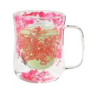 Double Wall Mugs - Glass Coffee Cup, Insulated Handle Drinkware, Clear Boro | Clear Cups Double Wall Glass Co Hot Cold Drinks Tea Coffee Mum Grandma Daughter Son Birthday Christmas Mothers Day Valentines