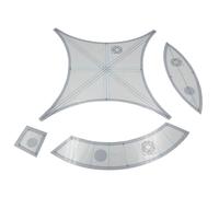 Double Wedding Ring Quilt Templates, Non-slip 17-1/4 Inch Templates