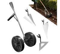 Double Wheel Garden Plow Hoe, Multi Function Cultivator Plow with Double Wheels | Gardening Tool for Soil Loosening Weeding, Farm Tool for Men Husband Father Gardener