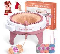 DoubleCare Métier à tricoter 48 aiguilles,intelligent machines, jouets intelligents de grande taille, écharpe en planche à tricoter métier à pour chaussettes/chapeau, faire un cadeau avec un cœur