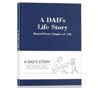 DoubleCare Papa, Let's Preserve Your Steady Life Stories, cadeau pour papa, ensemble de journal de père bleu, journal guidé pour documenter les expériences de papa et l'amour silencieux