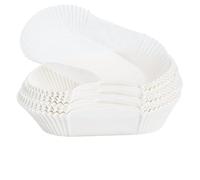 Doublées de poêle à pain 120pcs 7,5x3,5x2,5 pouces en papier parchemin pain pain doublures non résistantes à la chaleur non stick jetable pour la cuisson, blanc