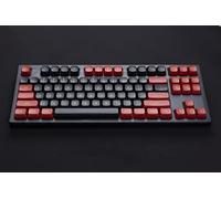 Doubleshot Keycap Set, 148 Touches 2 Couleurs Profil CSA PBT Keycap pour Clavier De Jeu Mécanique Personnalisé MX Switch (Color : Black and Red)