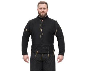 Doublet d'armement du XVe siècle Gambeson - Rembourrage matelassé en coton avec manches complètes, points d'armement et fermeture à lacets sur le devant