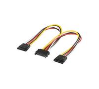 Doubleur d alimentation SATA vers 2 SATA et 1 Molex - 30 cm