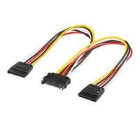 Doubleur d alimentation SATA vers 2 SATA et 1 Molex - 30 cm