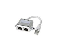 Dexlan Doubleur pour téléphonie RJ45 F/M/F blindé STP avec cordon