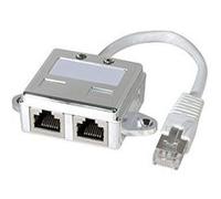 Dexlan Doubleur pour téléphonie RJ45 F/M/F blindé STP avec cordon
