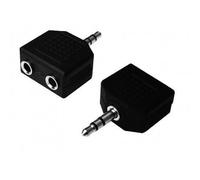 Doubleur jack stéréo - ELYPSE - 2 x 3,5mm Femelle / 3,5mm Mâle - Noir - Audio - Écoute à deux casques
