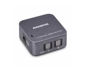 Doubleur Optique - Marmitek Split TS12 - Toslink Audio Splitter - Repartiteur SPDIF - 1 entrée / 2 sorties - 192 kHz - aucune perte de qualité grâce aux amplificateurs intégrés