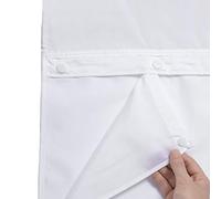 Doublure Amovible de Rechange pour Rideau de Douche avec enfichable 70 x 137 cm (Convient pour Rideau de Douche 180 x 74 cm) Blanc