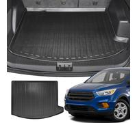 Doublure Cargo Haut de Gamme pour Ford Escape S SE SEL Titanium 2013-2019 - Protection 100% - Tapis de Coffre de Voiture sur Mesure - Tapis de Coffre Toutes Saisons Noir - Doublure de Coffre de Forme