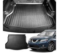 Doublure Cargo Haut de Gamme pour Nissan Rogue Crossover 2014 à 2020 - Protection 100% - Tapis de Coffre de Voiture sur Mesure - Tapis de Coffre Toutes Saisons Noir - Doublure de Coffre de Forme 3D